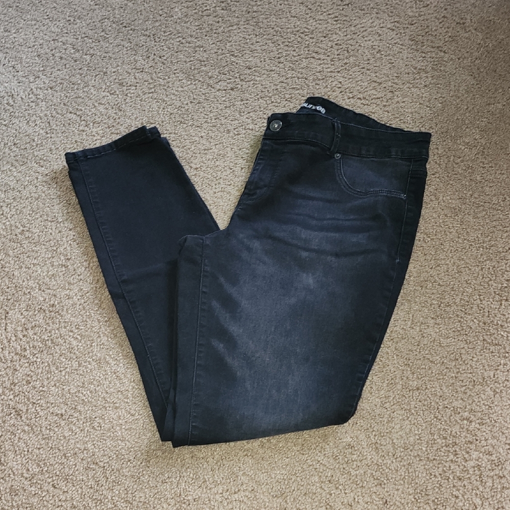 Maurices Black Denim Jeans LONG length